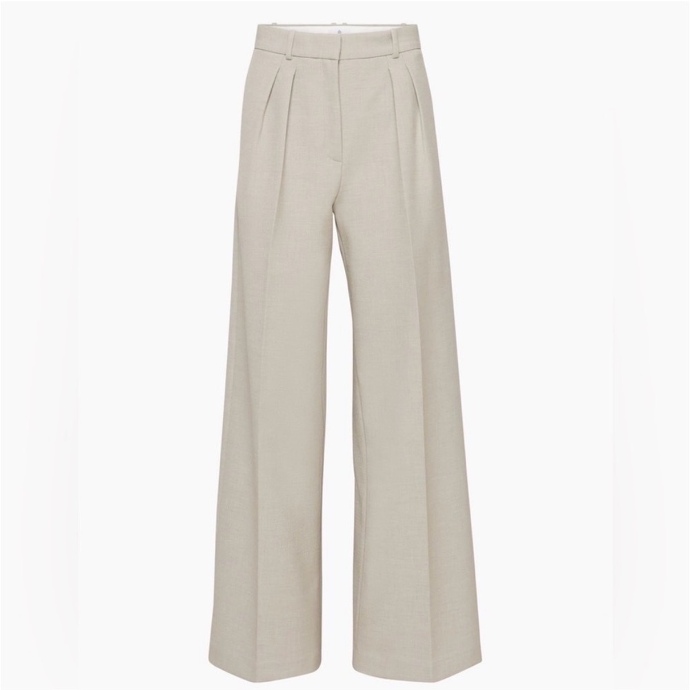 nwot Babaton Founder pant 4 30” matte pearl?